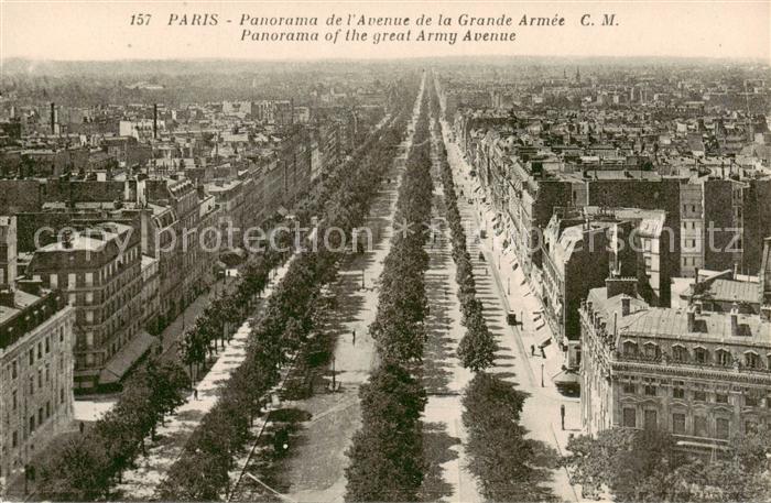 Paris 75 Panorama de l’Avenue de la Grande Armee