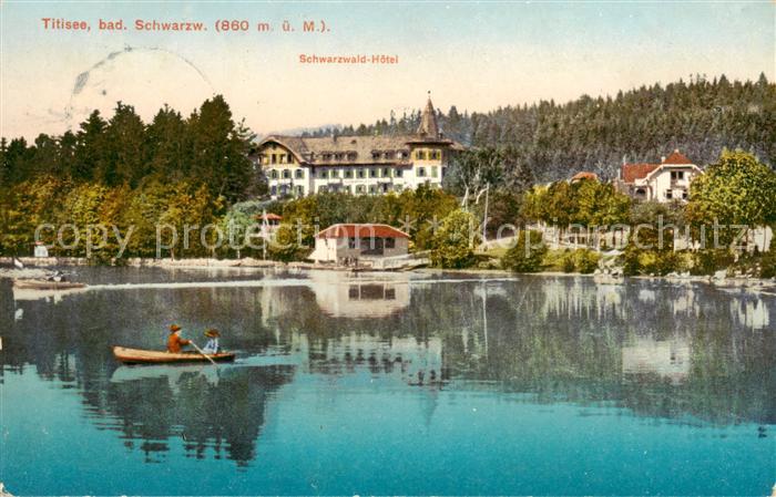 TITISEE Schwarzwald BW Seepanorama mit Schwarzwaldhotel