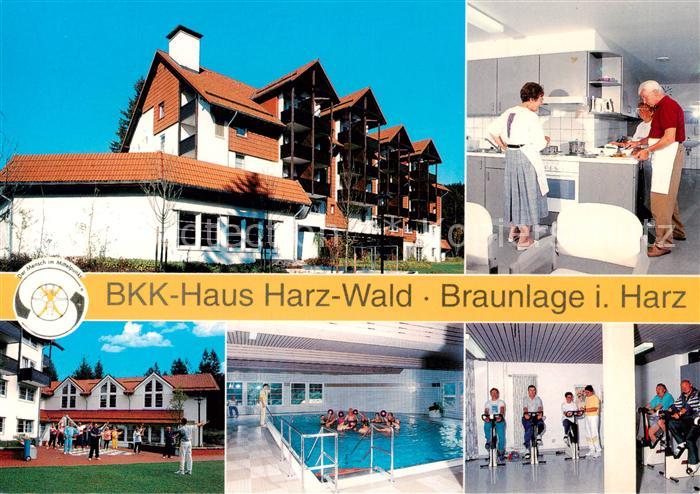 Braunlage Harz BKK Haus Harz Wald Kueche Hallenbad Fitnessraum