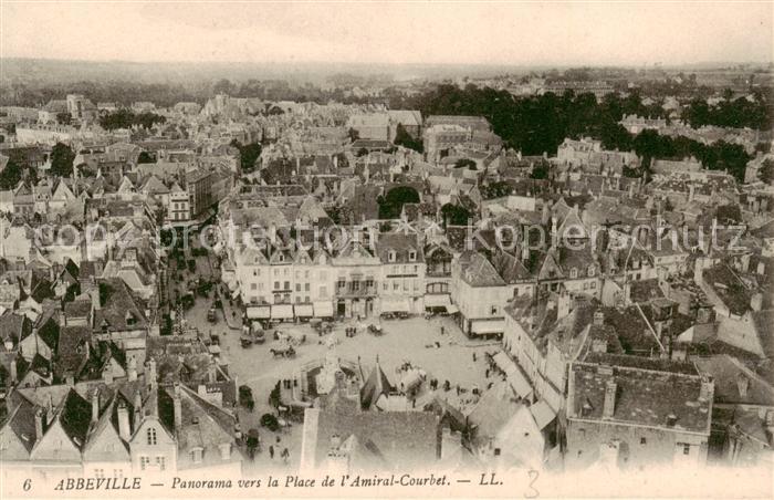 Abbeville 80 Somme Panorama vers la Place de l’Amiral Courbet