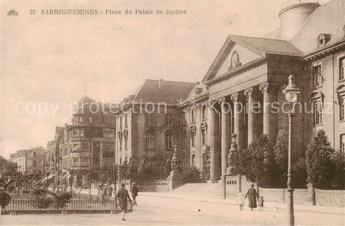 Sarreguemines 57 Moselle Place du Palais de Justice