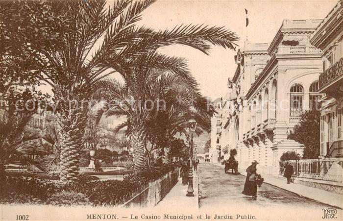 Menton 06 Le Casino Municipal et le Jardin Public