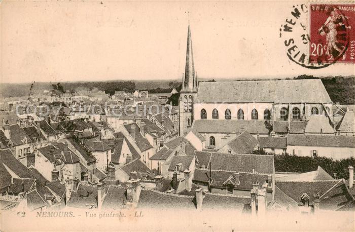 Nemours 77 Vue generale Eglise