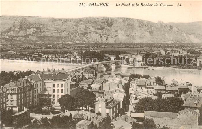 Valence 26 Le Pont et le Rocher de Crussol
