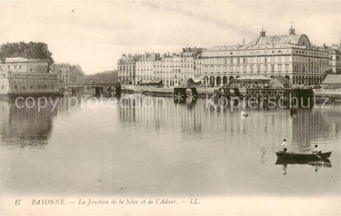 Bayonne 64 La Jonction de la Nive et de l'Adour