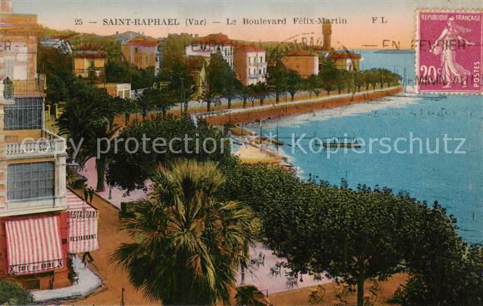 Saint-Raphael 83 Var Le Boulevard Felix Martin