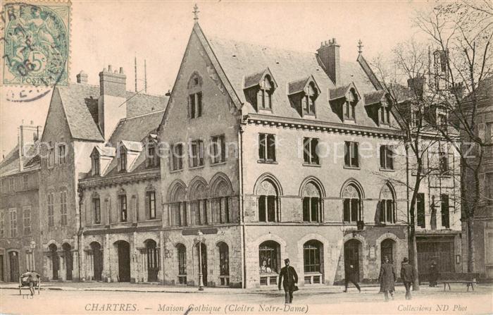 Chartres 28 Maison Gothique Cloitre Notre Dame