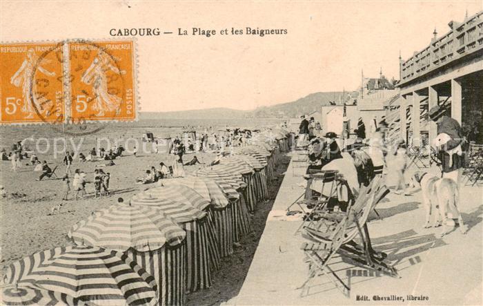 Cabourg 14 Calvados La Plage et les Baigneurs