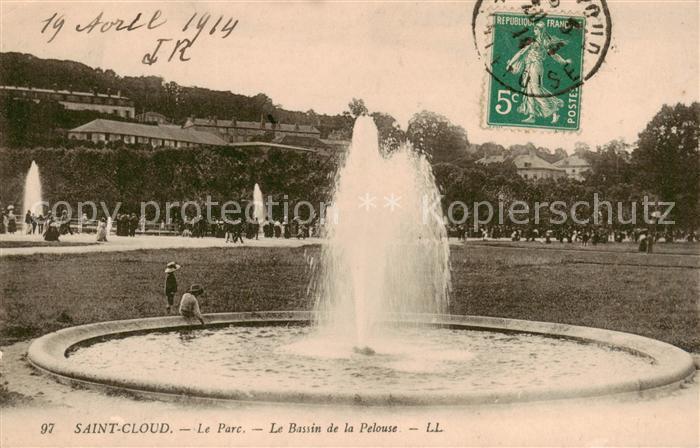 Saint-Cloud 92 Paris Le Parc Le Bassin de la Pelouse