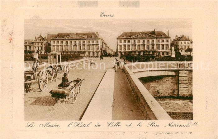 Tours 37 Le Musee Hotel du Ville et la Rue Nationale