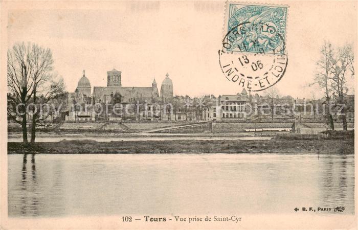 Tours 37 Vue prise de Saint Cyr