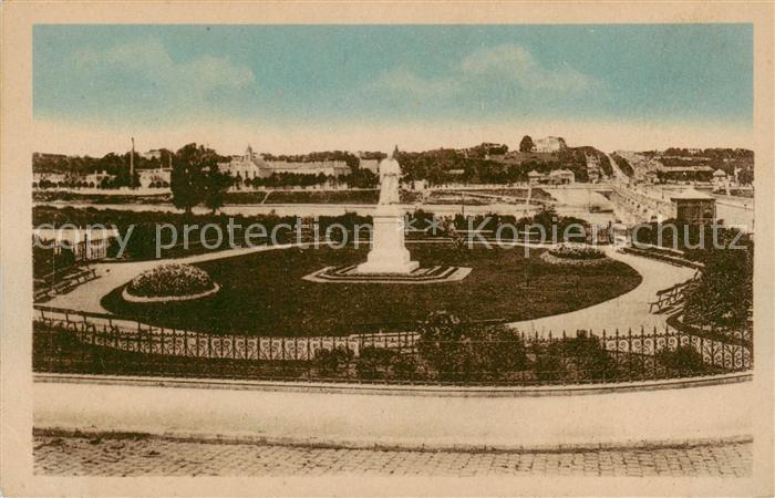 Tours 37 Place des Arts Square Rabelais statue par H Dumaige