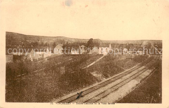 Vincelles Yonne Sauve Geroux et la Voie ferree