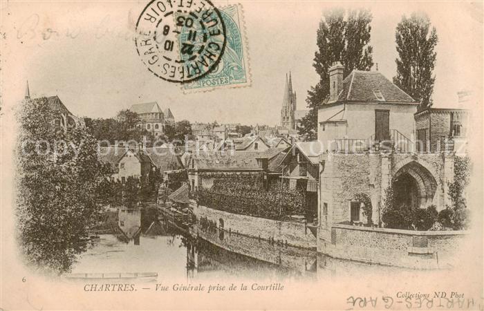 Chartres 28 Vue generale prise de la Courtille