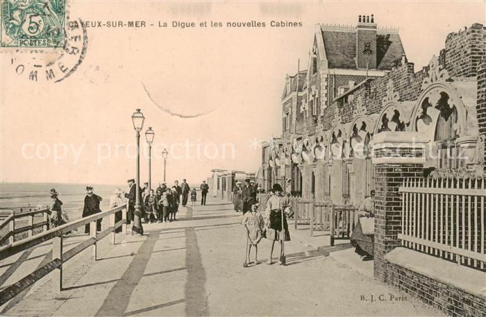 Cayeux 80-sur-Mer La Digue et les nouvelles Cabines