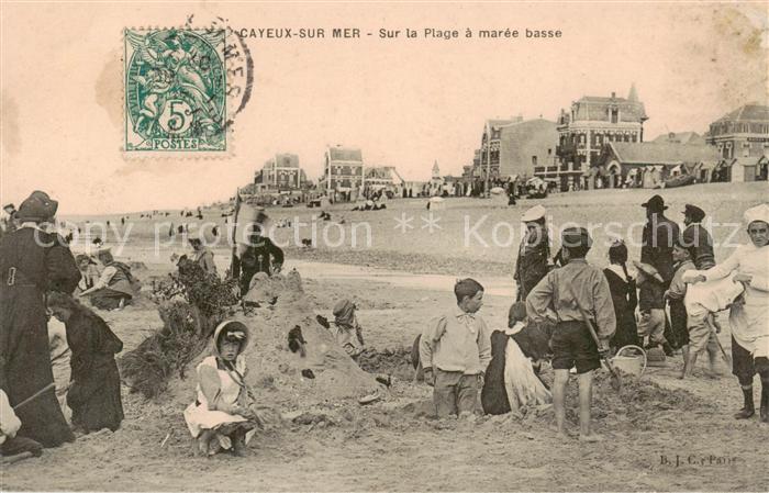 Cayeux 80-sur-Mer Sur la Plage a maree basse