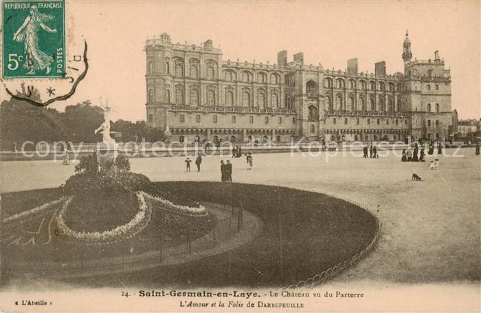 Saint-Germain-en-Laye Le Chateau vu du Parterrre