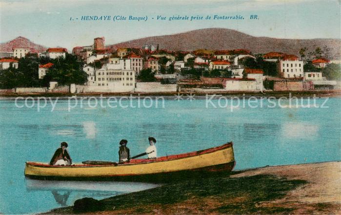 Hendaye 64 Vue generale prise de Fontarrabie