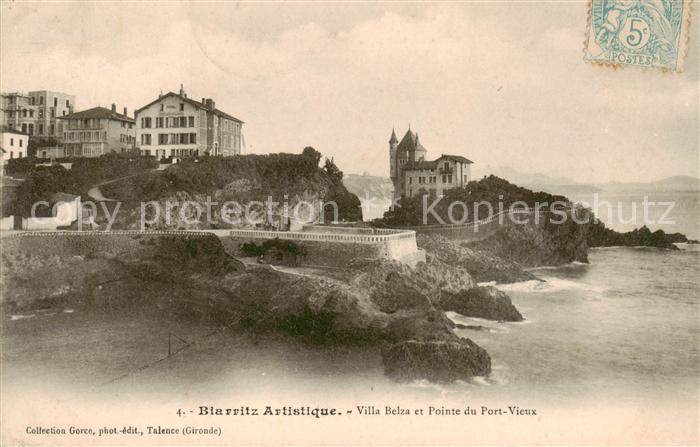Biarritz Pyrenees Atlantiques Villa Belza et Pointe du Port Vieux