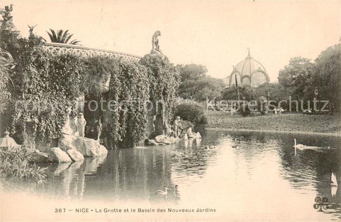 Nice  06 Nizza La Grotte et le Bassin des Nouveaux Jardins