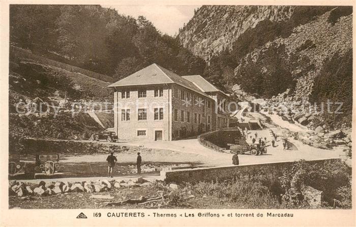 Cauterets 65 Hautes-Pyrenees Thermes Les Griffons et torrnt de Marcadau