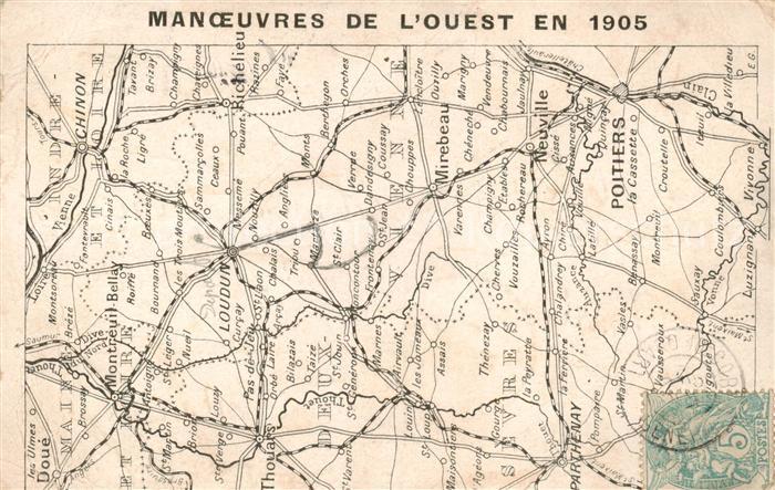 Poitiers 86 Manoeuvres de l’Ouest en 1905