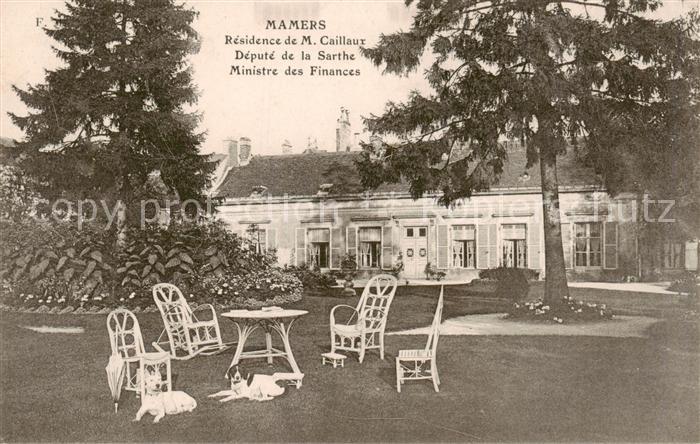 Mamers 72 Sarthe Residence de M Caillaur Depute de la Sarthe Ministre des Financ