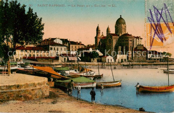 Saint-Raphael 83 Var Le Pont et l'Eglise