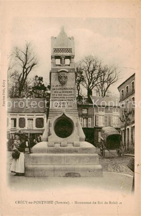 Crecy-en-Ponthieu Monument du Roi de Boheme