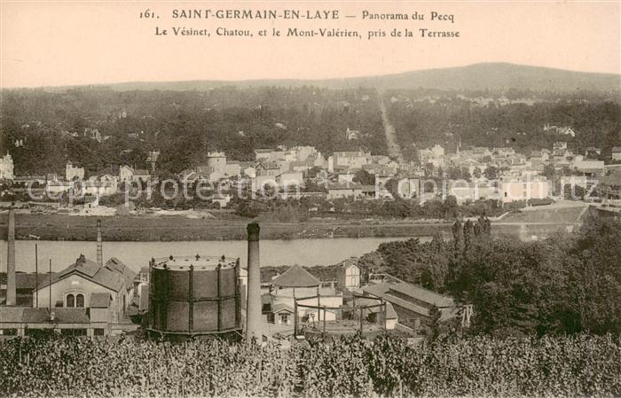 Saint-Germain-en-Laye Panorama du Pecq Le Vesinet Chatou et le Mont Valerien pri