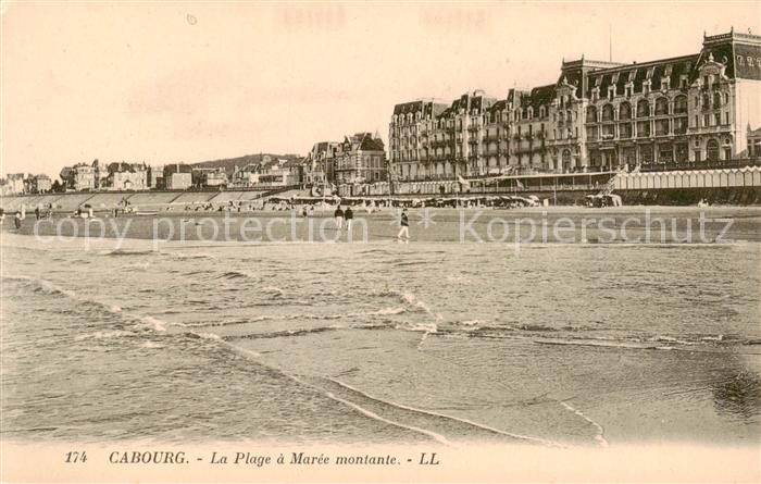 Cabourg 14 Calvados La Plage a Maree montante