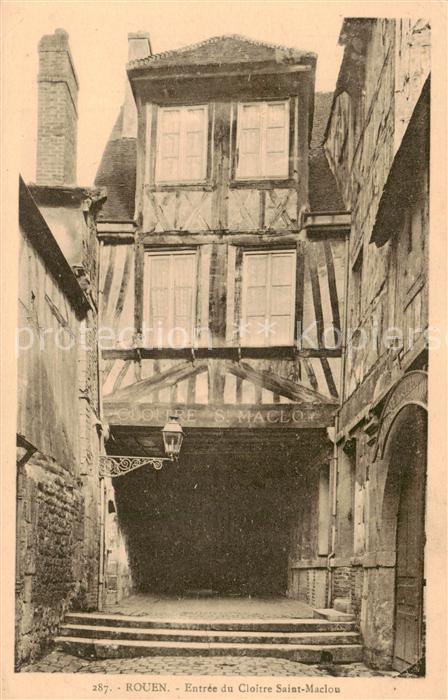 Rouen 76 Entree du Cloitre Saint Maclou
