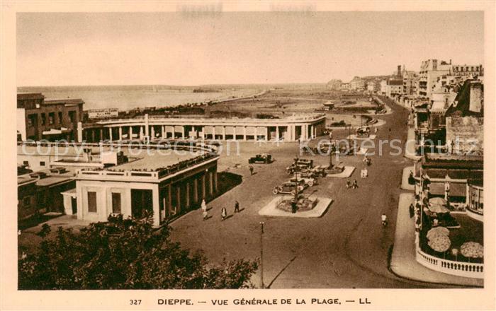 Dieppe 76 Vue generale de la Plage