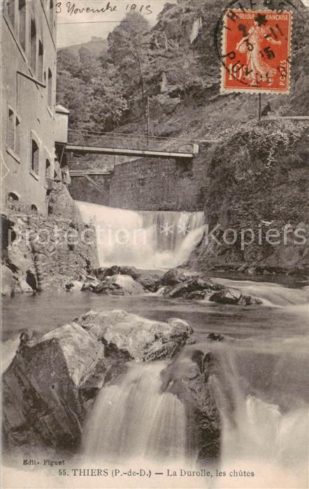 Thiers 63 Puy-de-Dome La Durolle les chutes