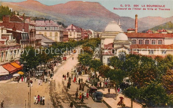 La Bourboule-les-Bains 63 Puy-de-Dome Boulevard de l’Hotel de Ville et Thermes