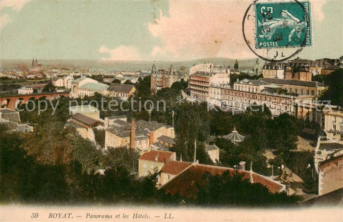 Royat 63-les-Bains Panorama et les Hotels