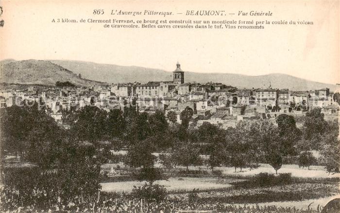 Beaumont 63 Puy-de-Dome Vue generale