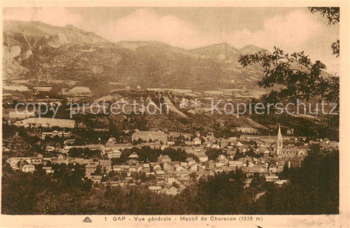Gap 05 Hautes-Alpes Vue generale Massif de Charance