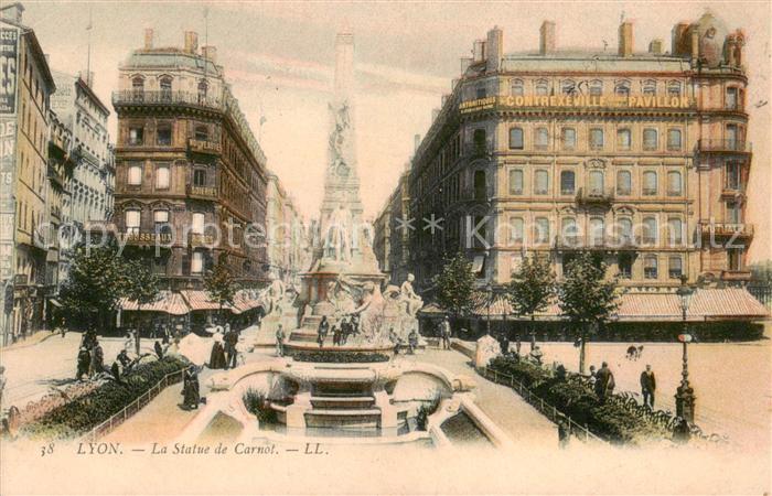 Lyon France La Statue de Carnot