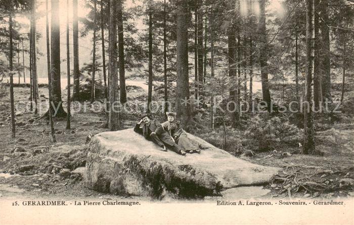 Gerardmer 88 Vosges La Pierre Charlemagne