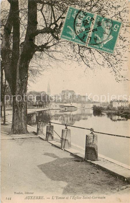 Auxerre 89 Yonne et l’Eglise Saint Germain