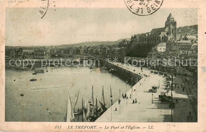Le Treport 76 Le Port et l'Eglise