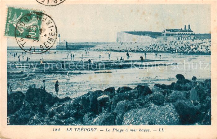 Le Treport 76 La Plage a mer basse