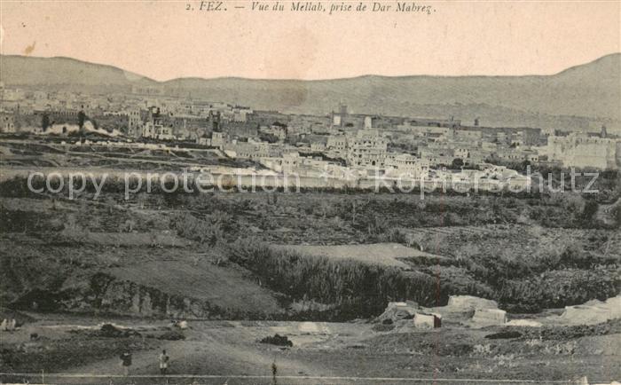 Fez Fes Maroc Vue du Mellab prise de Dar Mabreg