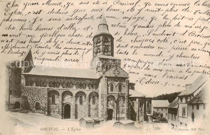Orcival 63 Puy-de-Dome Eglise