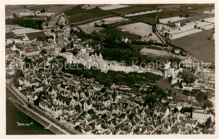 Chinon 37 Indre et Loire Vue aerienne