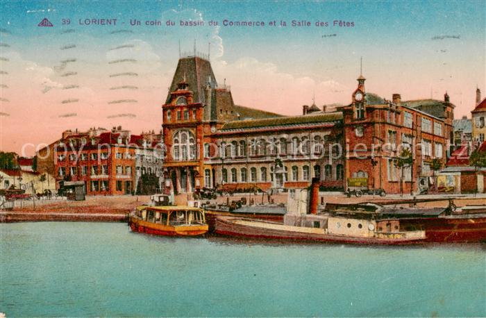 Lorient 56 Morbihan Un coin du bassin du Commerce et la Salle des Fetes