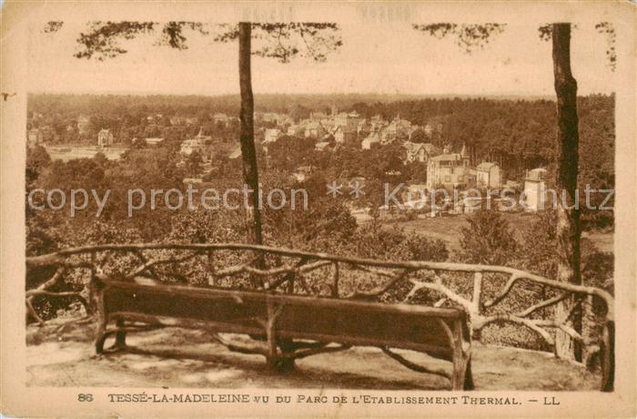 Tesse-la-Madeleine 61 Orne vu du Parc de l’Etablissement Thermal