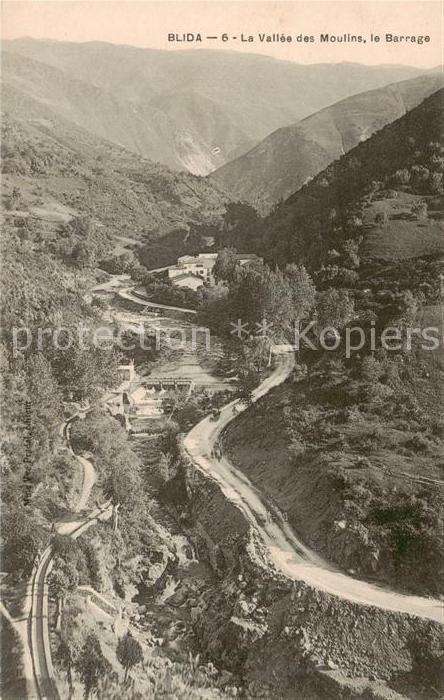 Blida Algerie La Vallee des Moulins le Barrage
