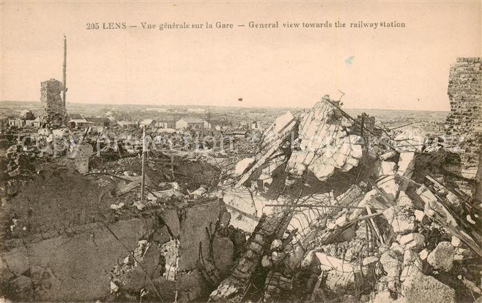 Lens 62 Pas-de-Calais Vue generale sur la Gare